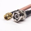 20pcs RF Cable Aassembly SMA to BNC Coaxial Cable SMA Straight Male RP to BNC Straight Male with RG142 1m