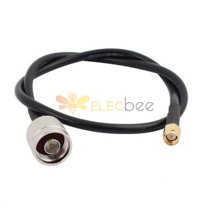 RF Cable SMA Male to N Type Male Antenna Pigtail Cable RG58U 50CM