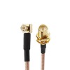 RF Cable Types RG316 10CM with RP-SMA Female to MCX Male