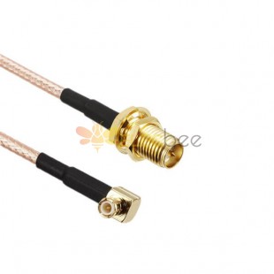 20 piezas Tipos de cable RF RG316 10CM con RP-SMA hembra a MCX macho