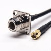 20pcs RF Cables Assemblies N Type Female Straight Flange Mounting to SMA Male RP Straight with RG223 RG58