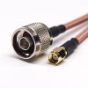 20pcs RF Coaxial Cable Assembly N Type Straight Male to RP SMA Straight Male for RG142 Cable 10cm