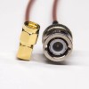 Right Angle SMA Male Connector to BNC Straight Male Coaxial Cable with RG316