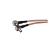 RP SMA Cable Extension Male to Dual TS-9 Splitter Combiner Cable Jumper Pigtail RG316 10cm