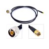 20 piezas RP SMA Cable de extensión 1M a N conector macho antena Pigtail Coaxial LMR200 Cable 1M