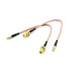 SMA Bulkhead Cable RG316 15CM à MCX Male RF Coaxial Cable 2pcs