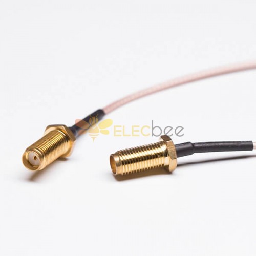 SMA Bulkhead Cable with Brown Coaxial Cable RG316 + TD
