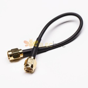 SMA Cable Assembly SMA Straight Male to SMA Male 180 Degree With RG223