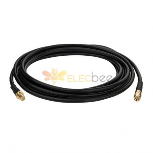 SMA Cable Male to Female Reverse Polarity Pigtail Adapter Extension Cable RG58 3M for Antennas Router Amplifier 3メートル