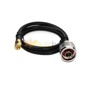 SMA Cable Male to Male N Type Connector Low-loss LMR200 Pigtail Cable 50CM