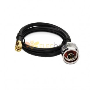 20 piezas Cable SMA macho a macho tipo N conector de baja pérdida LMR200 Cable flexible 50CM