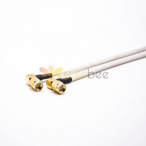 SMA 电缆焊接同轴组件公直角到 RG405 电缆