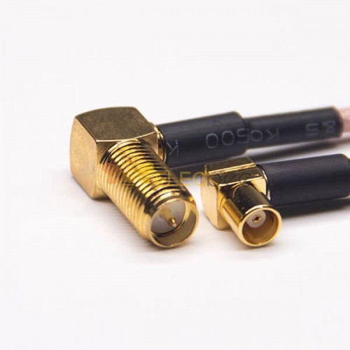 20 Stück SMA-Kabel, 90-Grad-RP-Buchse auf MCX, 90-Grad-Buchse, HF-Koaxialkabel mit RG316 10cm