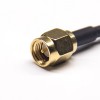 SMA Extention Cable Male Straight to MCX Male Right Angled Male RF Coaxial Cable with RG 316