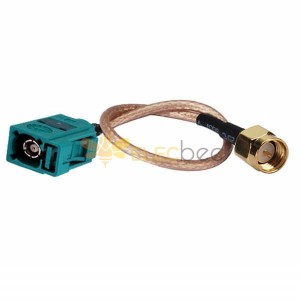 20 piezas SMA GPS Cable de extensión montaje Fakra Z hembra a SMA macho adaptador RG316 Cable flexible