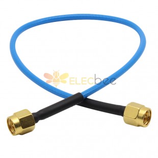 SMA Male Stainless Steel Flexible RF Coaxial Cable 18GHZ SS405 Low VSWR