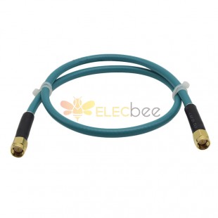 SMA Male to Male 6GHZ Low VSWR RG223 Flexible Cable Assembly 10cm