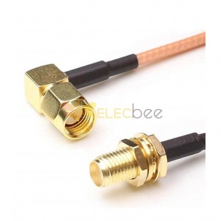 20шт SMA Male-SMA Female Cable 15см SMA для мобильных антенн RG316 Соединительный кабель с низкими потерями