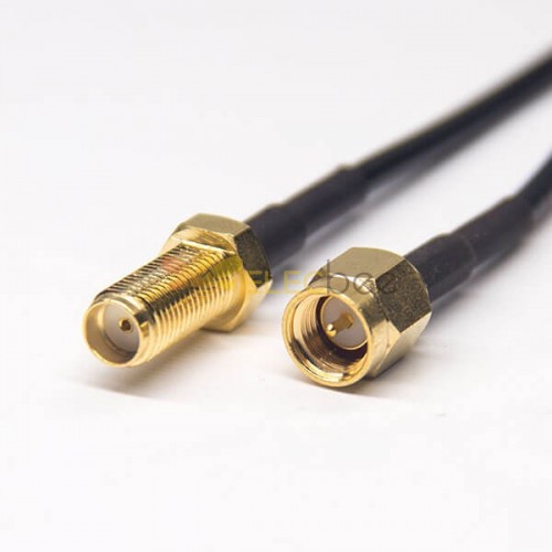 SMA Male to SMA Female Extension Cable 180 Degree Connector for RG174 Cable 1M
