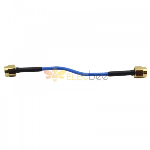 SMA Male to SMA Male 18GHZ Low VSWR 086 Semi Flexible Cable Extension RG405 10cm