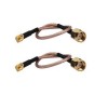 SMA MCX Cable Assembly 2PCS with SMA Plug to MCX Plug Connector