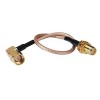 SMA RF Cable Assembly 10CM with SMA Female to SMA Male right angle