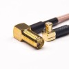 SMA RP Female Cable Right Angled to MCX Male Angled Cable with RG316