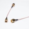 SMA Enchufe de Cable Recto Coaxial para Brown RG316 con Conector SMA RG178 20cm
