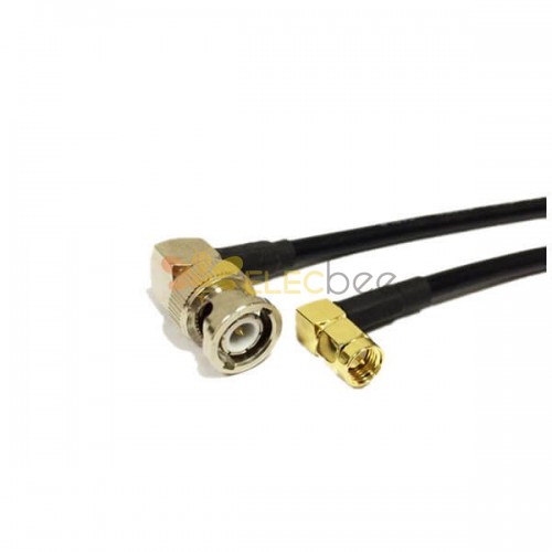 SMA à BNC Cable RG58 50CM Assemblage RF Coaxial Câble