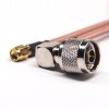 20pcs SMA to N Type Cable Right Angle Male with RG142 Cable