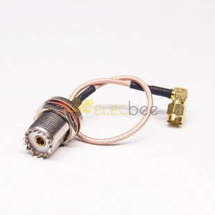20pcs SMA to UHF Cable Assembly RG316 20CM