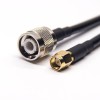 TNC Male Connector 180 Degree to SMA Male Straight Coaxial Cable with RG223 RG58 RG58 10cm