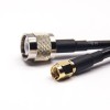 TNC Male Connector 180 Degree to SMA Male Straight Coaxial Cable with RG223 RG58 RG58 10cm