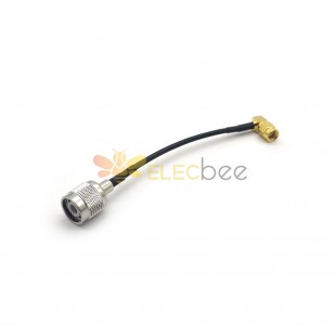 TNC to RP SMA Cable Straight Male to Right Angle for RG174 10cm