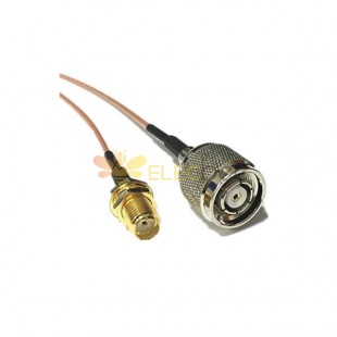 TNC إلى SMA Cable Assembly RG178 ضفيرة 15 سم