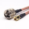 UHF Coaxial Cable Conectores Masculino Straight Solder Cup para RP SMA Masculino Straight RG142 Cabo