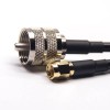 UHF Connector Straight Male to SMA Straight RP Male Coaxial Cable with RG223 RG58