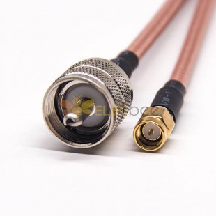 UHF to SMA Cable Male to Male RG142 Cable Assembly