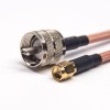 20 Stück UHF-auf-SMA-Kabel Stecker auf Stecker RG142-Kabelkonfektion