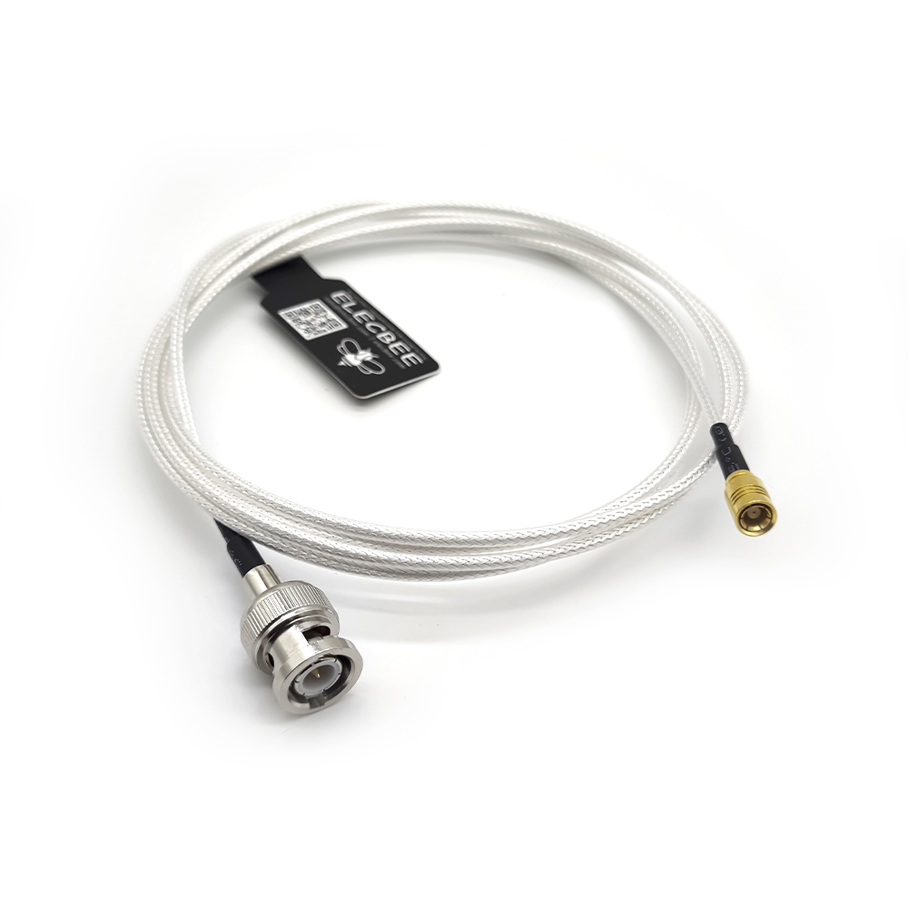 20pcs connecteur de câble femelle SMB 180 degrés vers mâle droit BNC avec RG316