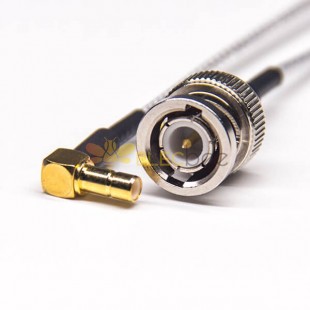 BNC Straight Male to SMB Angled Female Coaxial Cable with RG316
