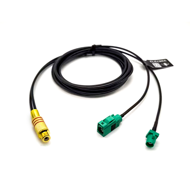 Fakra Cable RF Pigtail Cable Fakra E Jack y Plug to RCA Jack RG174 6FT para cámara de visión trasera automática