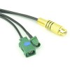 Fakra Cable RF Pigtail Cable Fakra E Jack and Plug to RCA Jack RG174 6FT for Auto Rear View Camera