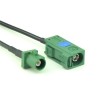 Fakra Cable RF Pigtail Cable Fakra E Jack and Plug to RCA Jack RG174 6FT for Auto Rear View Camera