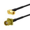 20 pièces Fakra vers SMB câble adaptateur RG174 Fakra Code K mâle vers SMB femelle Angle droit pour autoradio récepteur stéréo