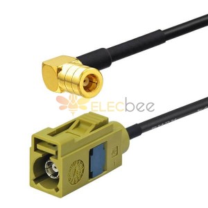 RF Kabel Antenne Verlängerung Kabel Fakra Buchse K Code zu SMB Buchse rechtwinklig RG174 15CM