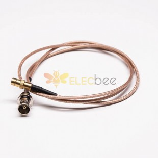 RF Cable Types BNC Female to Straight SMB Female Cable Assembly 50cm