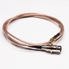 RF Cable Types BNC Femme à Straight SMB Female Cable Assembly