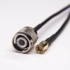 30 piezas 10 CM RF Coaxial Cable montaje TNC macho recto a SMB macho recto RG174 Cable