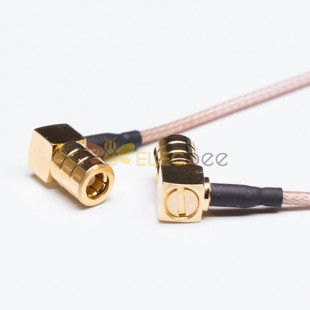 SMB Coaxial Cable Assembly Homme Droit Angled à Brown RG316 Câble